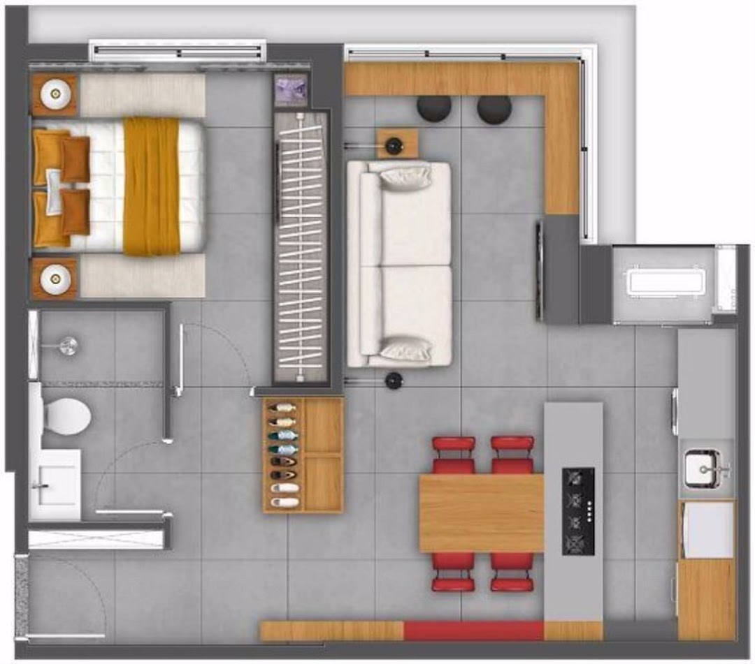 Apartamento, 1 quarto, 43 m² - Foto 13