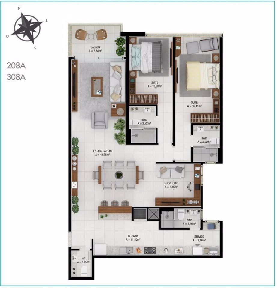 Apartamento, 2 quartos, 174 m² - Foto 11