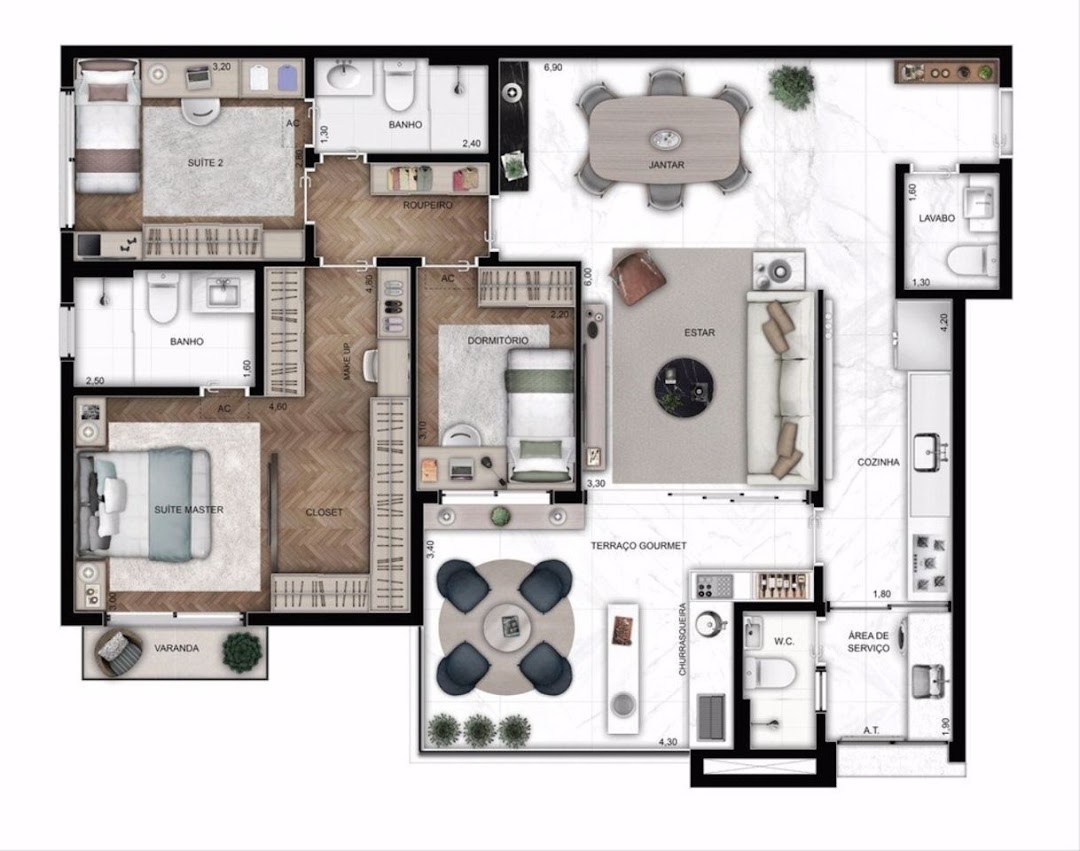 Apartamento, 3 quartos, 118 m² - Foto 9