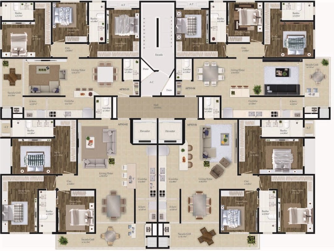 Apartamento, 3 quartos, 141 m² - Foto 6