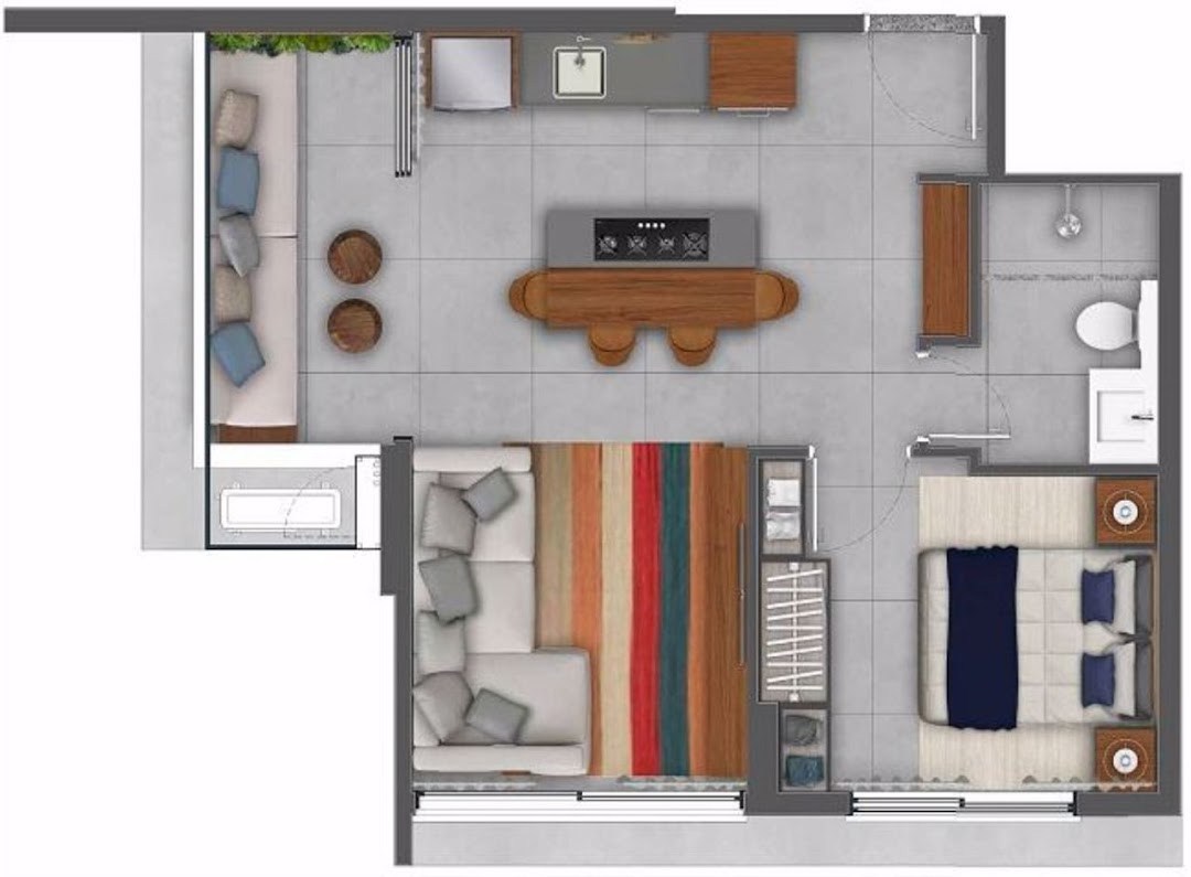 Apartamento, 1 quarto, 43 m² - Foto 6