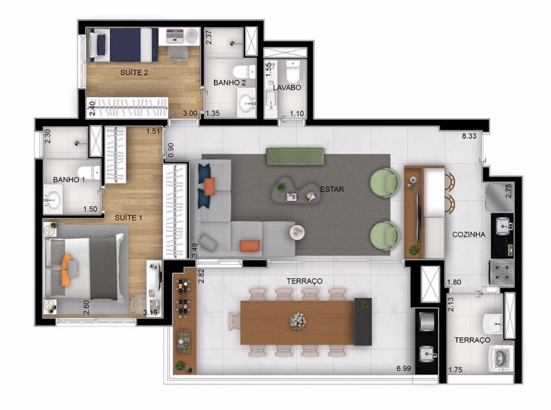 Apartamento, 2 quartos, 96 m² - Foto 16