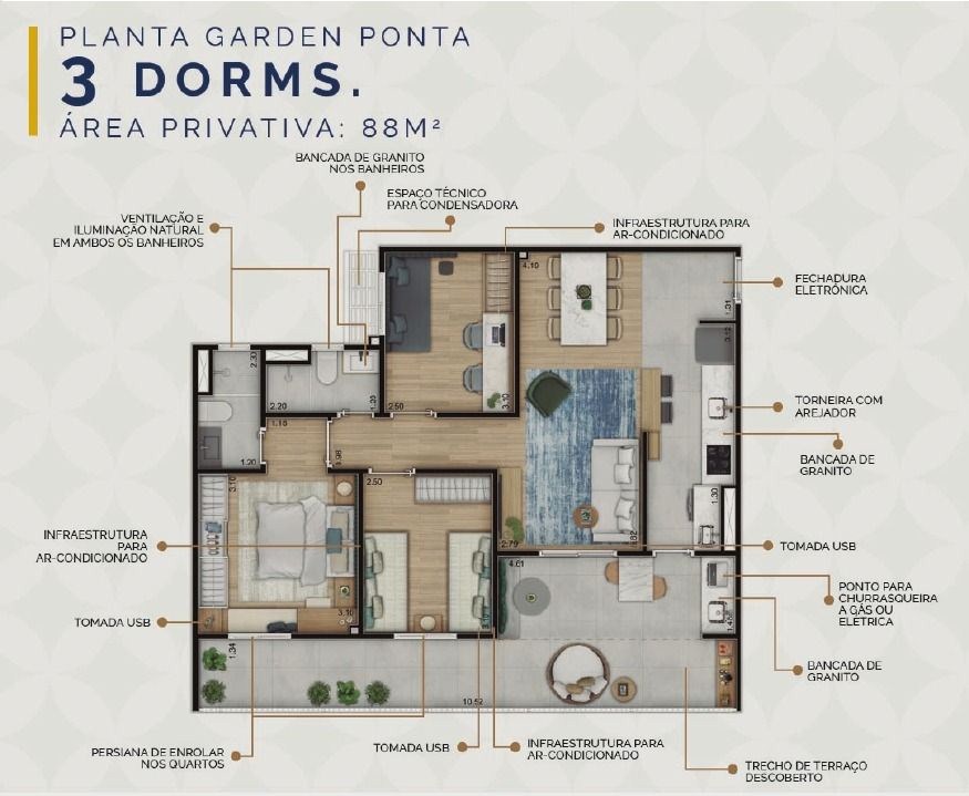 Apartamento, 2 quartos, 60 m² - Foto 8
