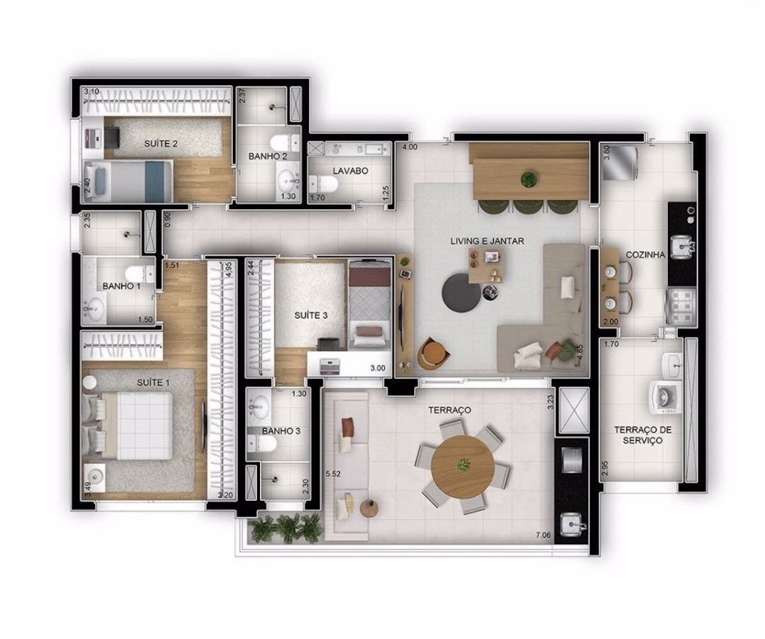 Apartamento, 4 quartos, 153 m² - Foto 6