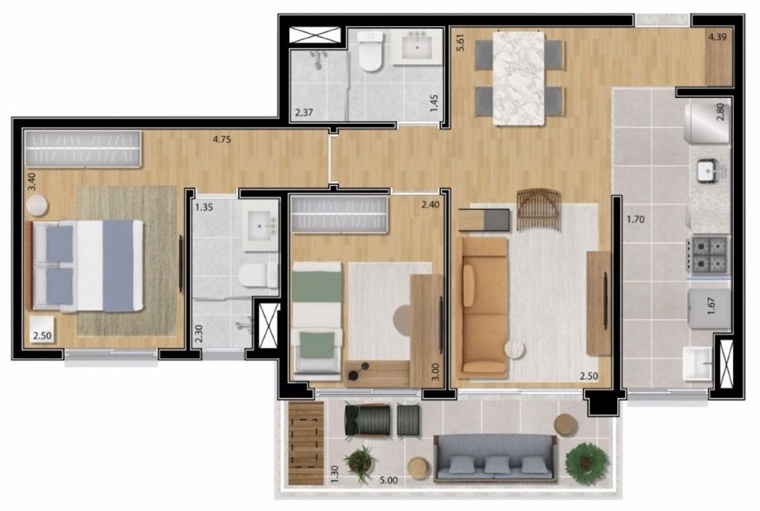 Apartamento, 3 quartos, 89 m² - Foto 16