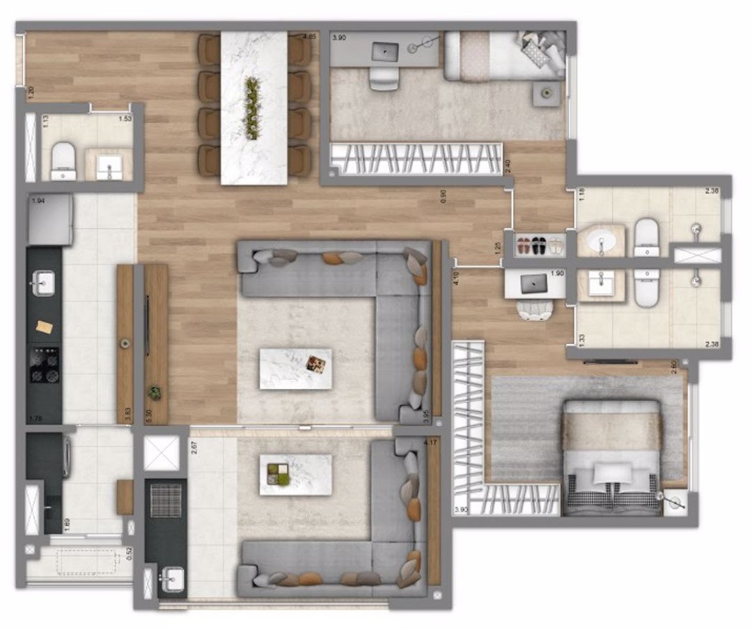 Apartamento, 3 quartos, 96 m² - Foto 16