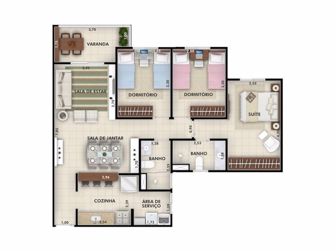 Apartamento, 2 quartos, 73 m² - Foto 7