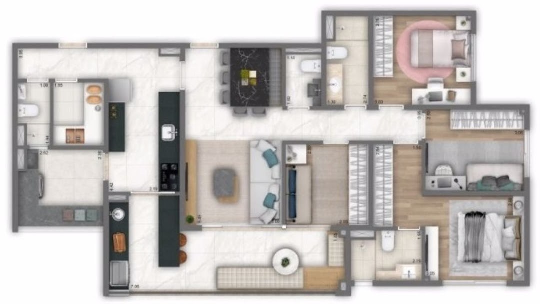 Apartamento, 4 quartos, 116 m² - Foto 2