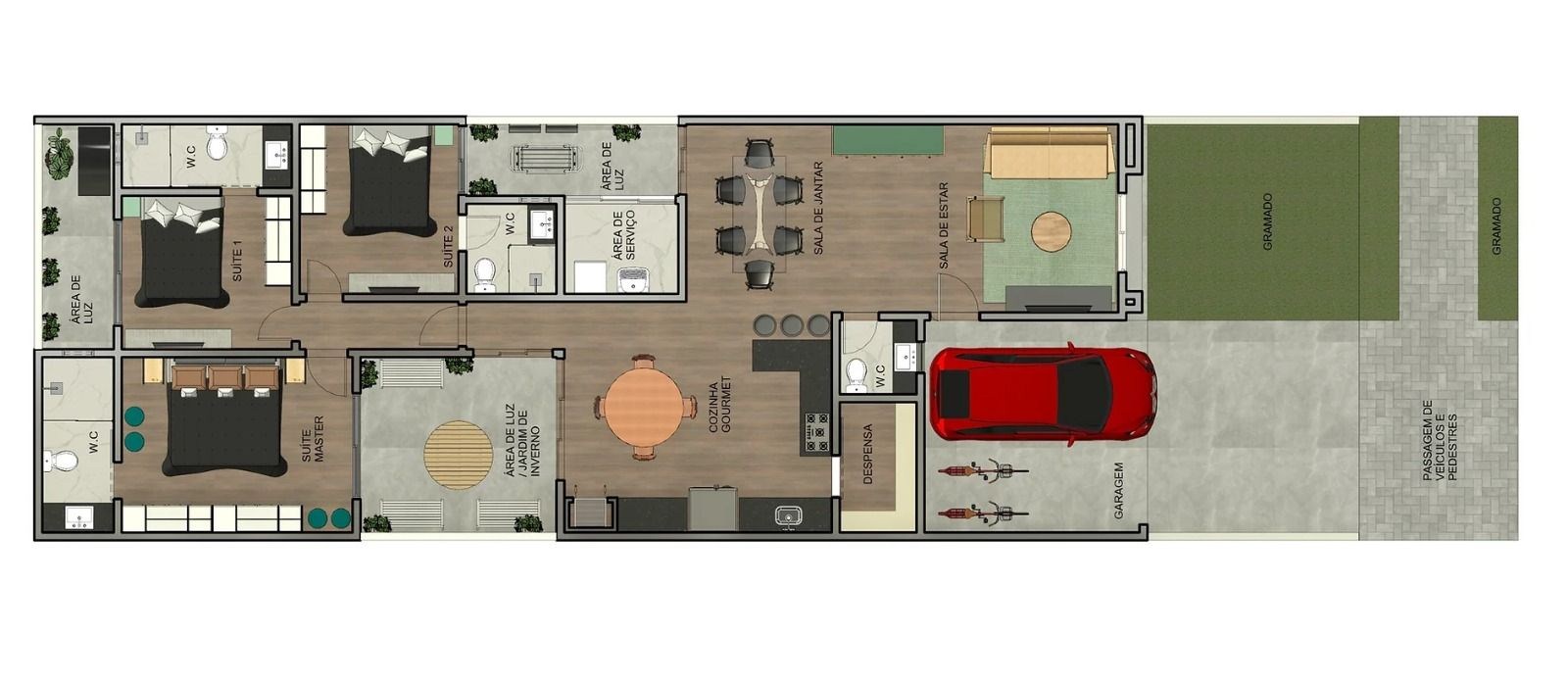 Casa, 3 quartos - Foto 3