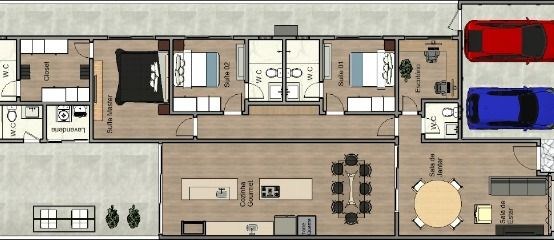 Casa, 3 quartos - Foto 2