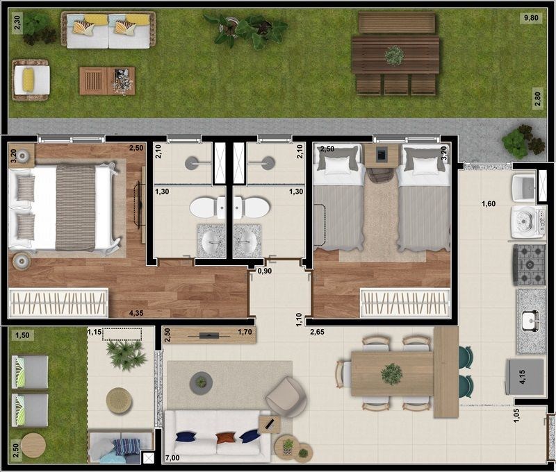 Apartamento, 2 quartos, 49 m² - Foto 22