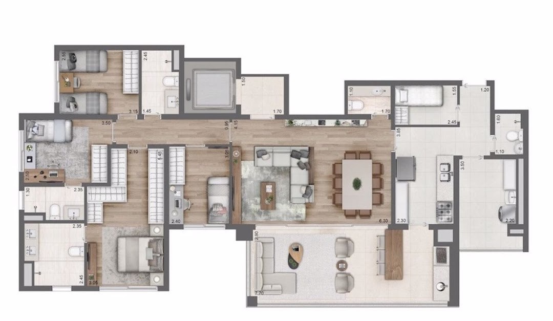 Apartamento, 3 quartos, 146 m² - Foto 15