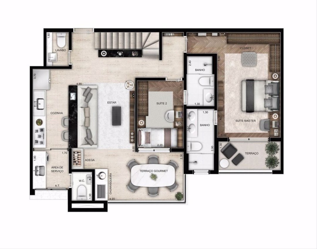Apartamento, 3 quartos, 118 m² - Foto 8