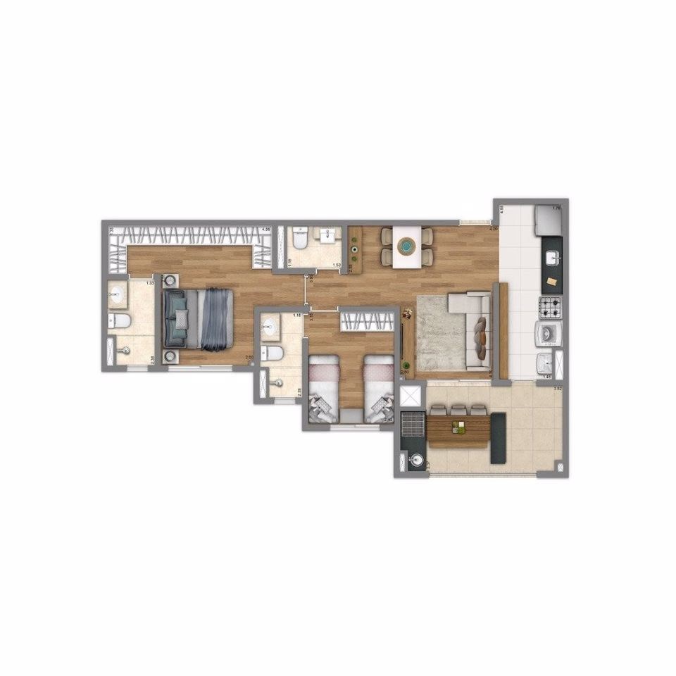 Apartamento, 3 quartos, 96 m² - Foto 26