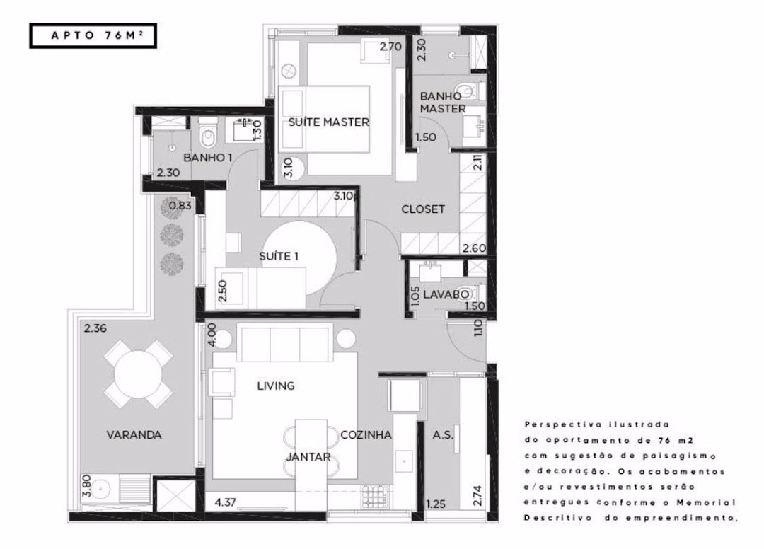 Apartamento, 1 quarto, 93 m² - Foto 14