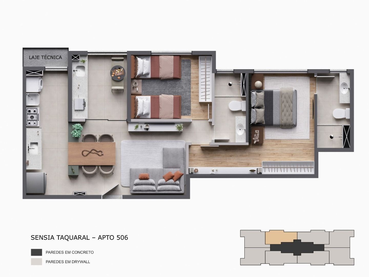 Apartamento, 2 quartos, 63 m² - Foto 8