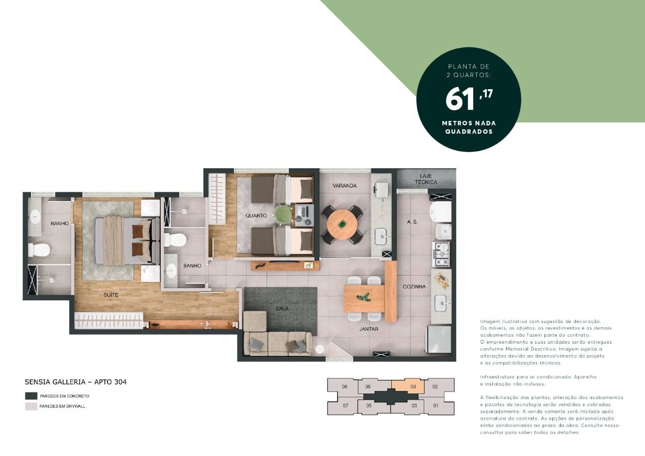 Apartamento, 2 quartos, 61 m² - Foto 10