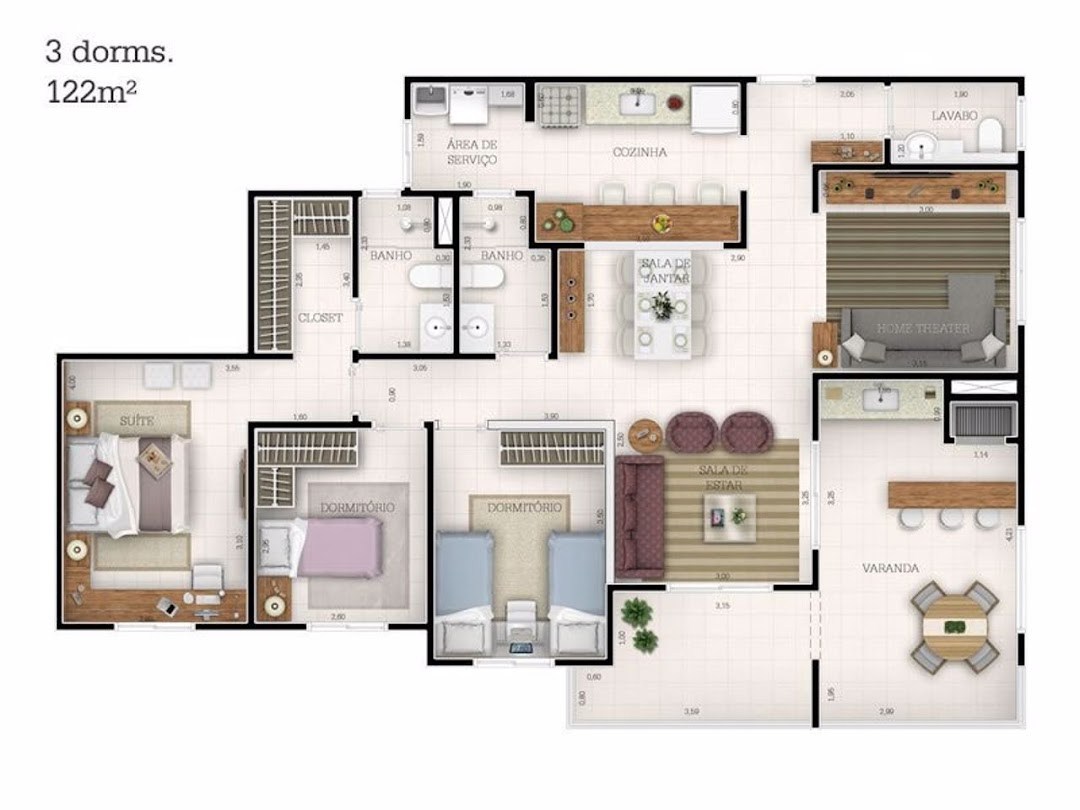 Apartamento, 2 quartos, 77 m² - Foto 11
