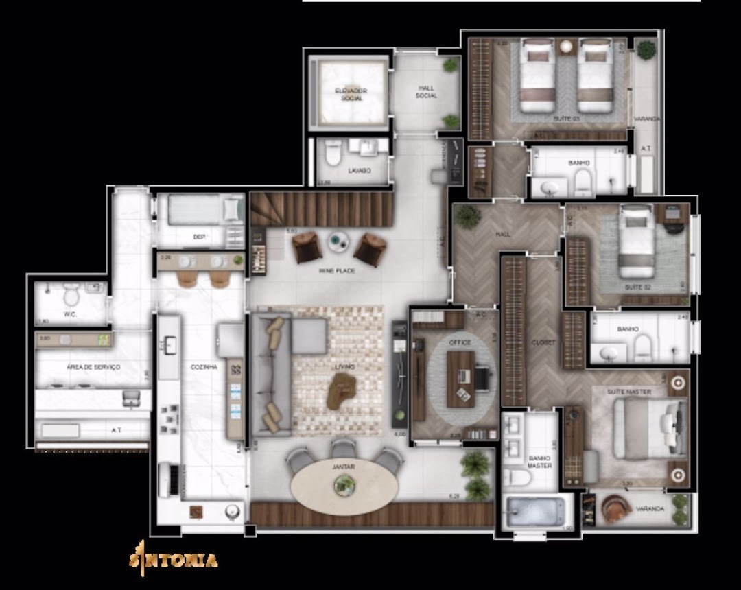 Apartamento, 2 quartos, 73 m² - Foto 4