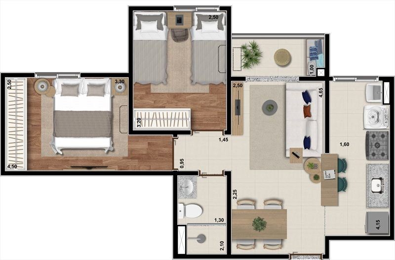 Apartamento, 2 quartos, 49 m² - Foto 17