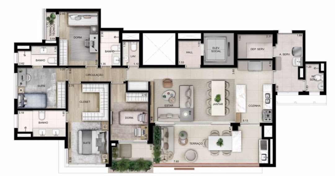 Apartamento, 4 quartos, 161 m² - Foto 14