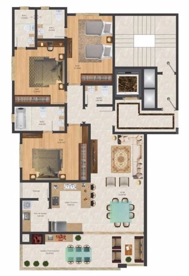 Apartamento, 3 quartos, 127 m² - Foto 3