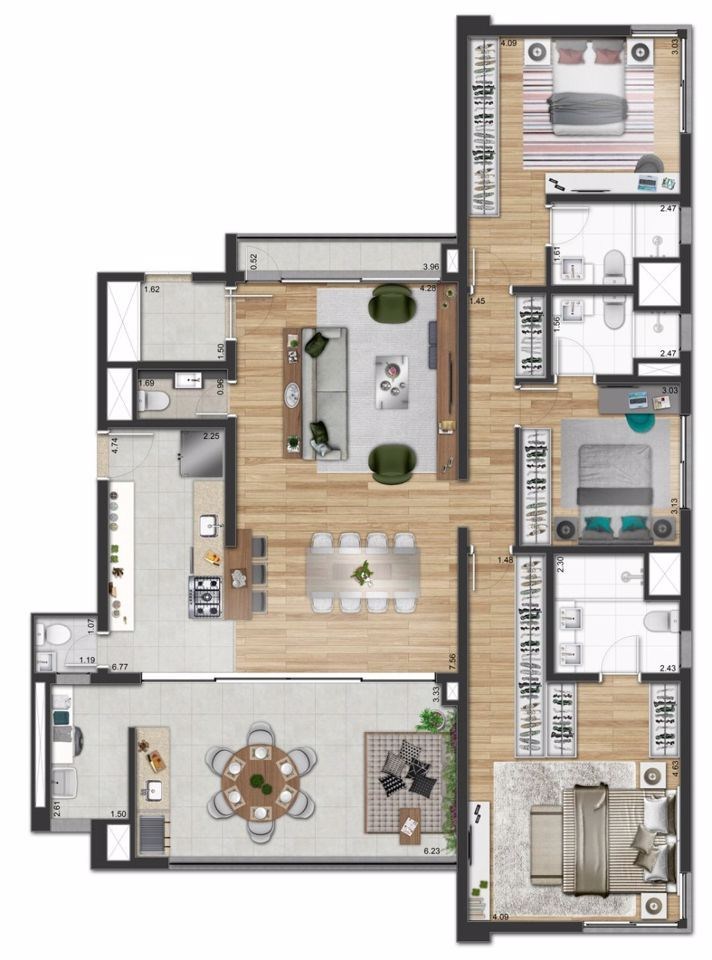 Apartamento, 1 quarto, 134 m² - Foto 13