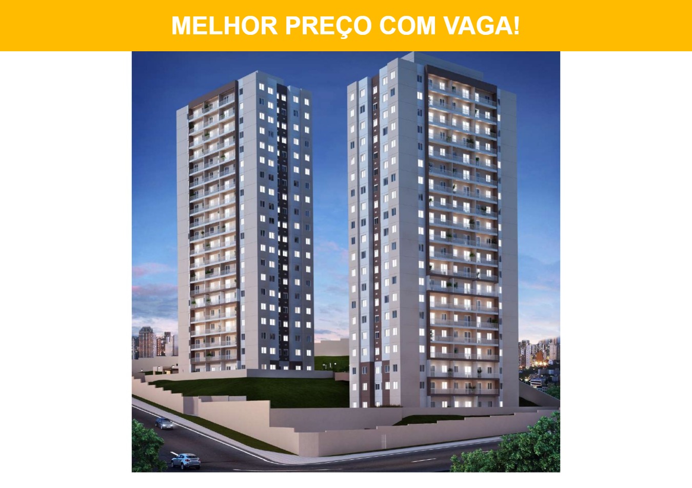 CURSINO 2 dormitórios 1 vaga 35mts Lazer com piscina