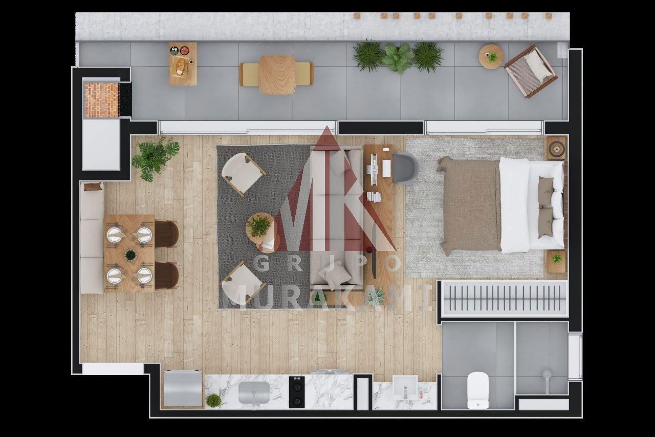 Apartamento à venda com 1 quarto, 53m² - Foto 41