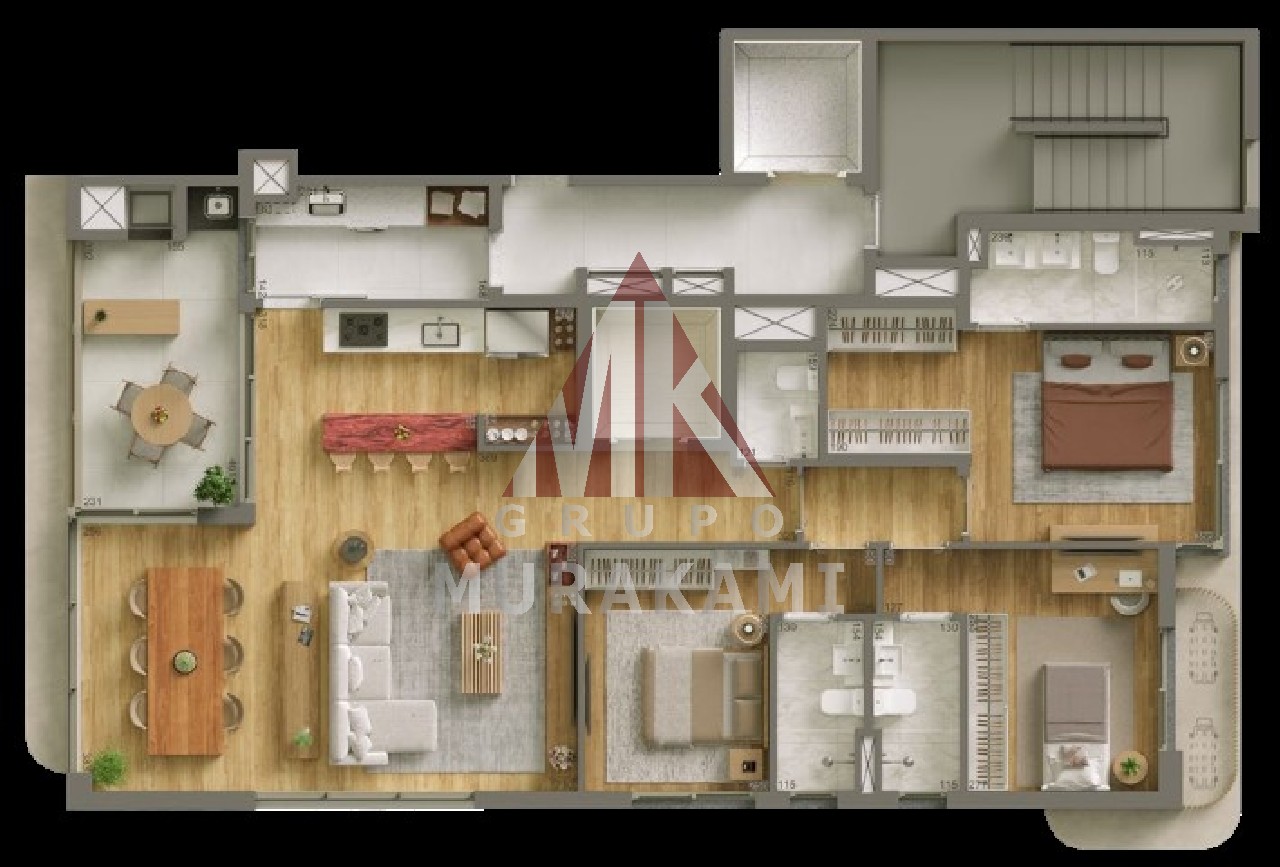 Apartamento à venda com 3 quartos, 214m² - Foto 32