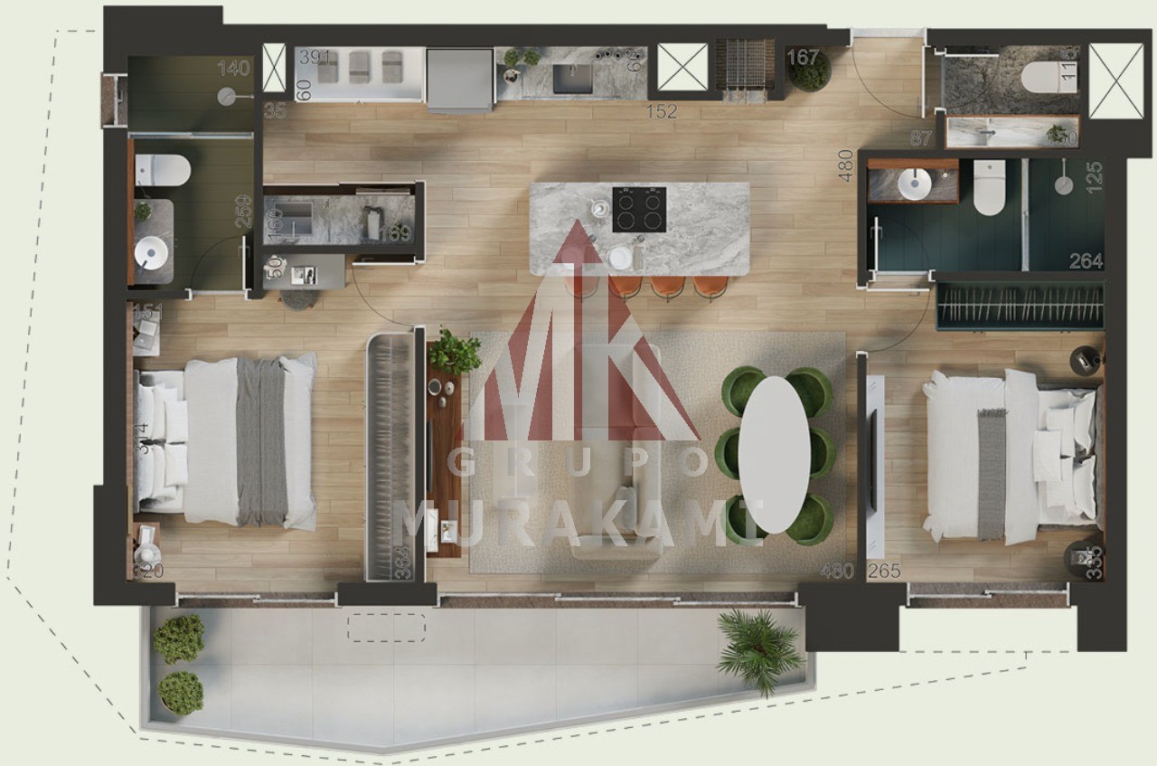 Apartamento à venda com 1 quarto, 46m² - Foto 54