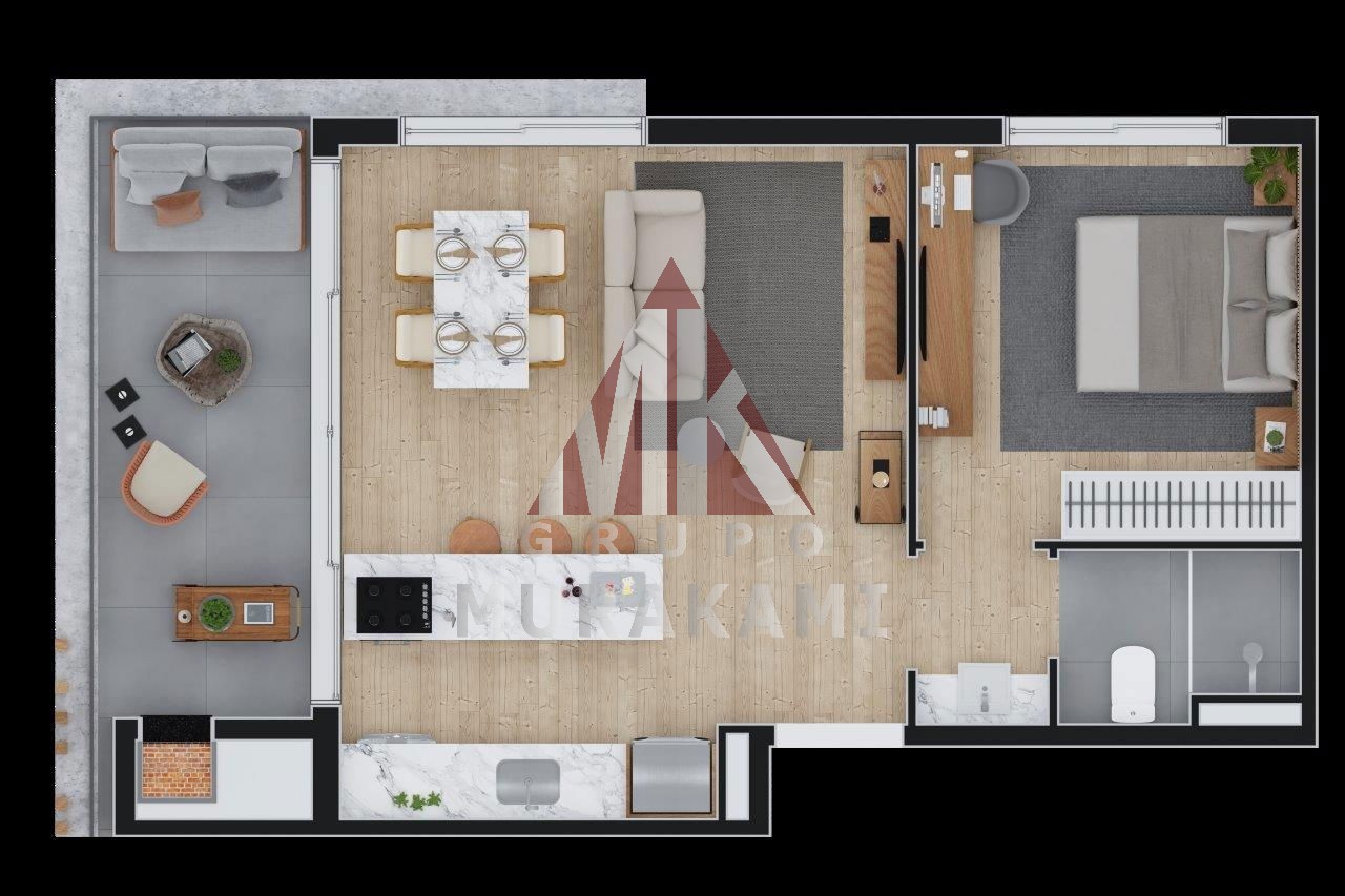 Apartamento à venda com 1 quarto, 53m² - Foto 40