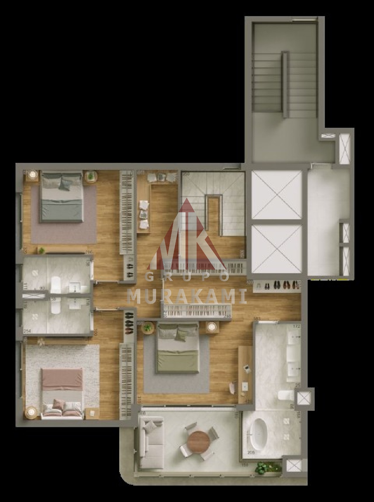 Apartamento à venda com 3 quartos, 214m² - Foto 41