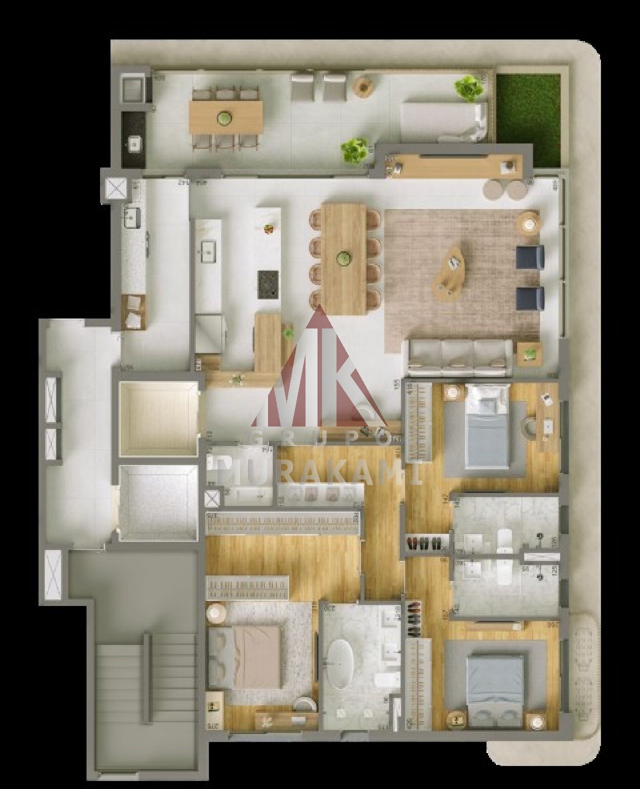 Apartamento à venda com 3 quartos, 214m² - Foto 35