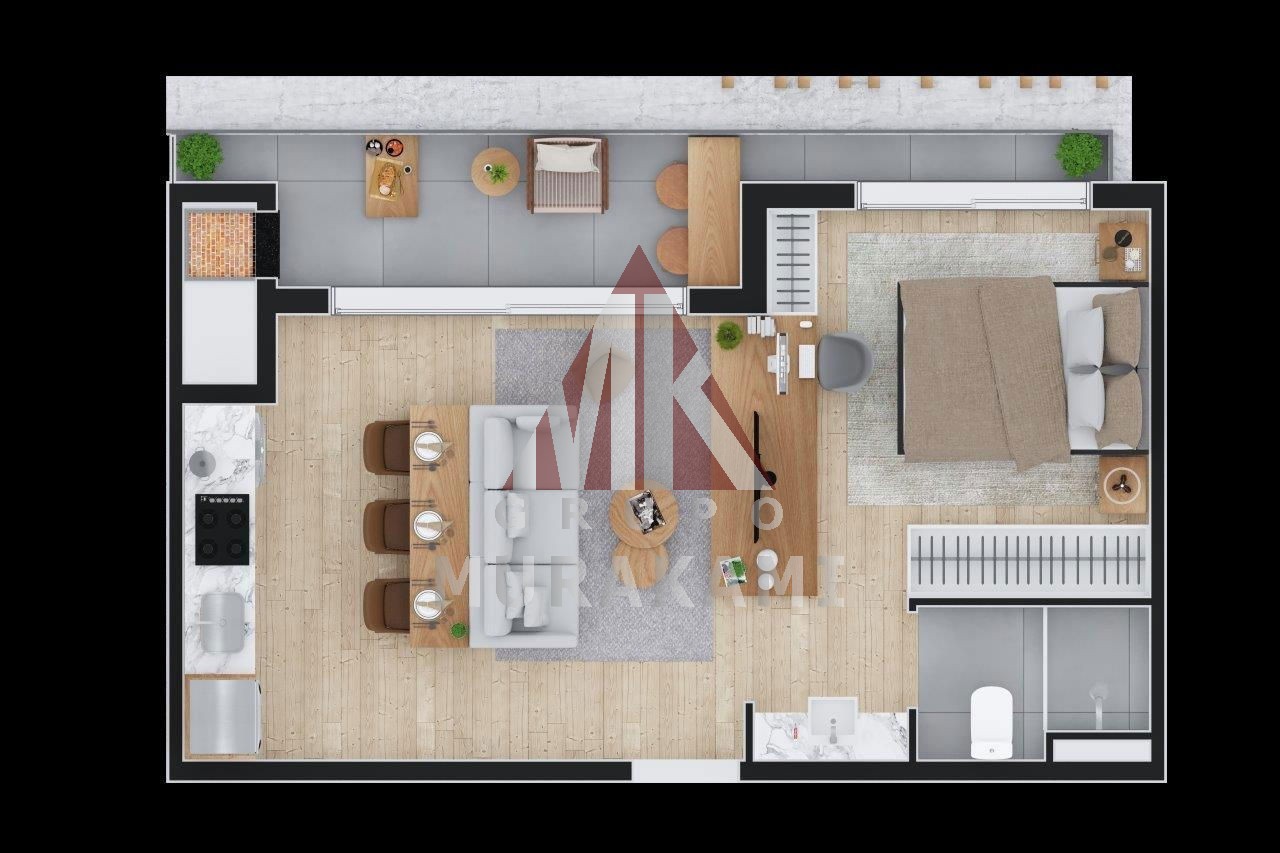 Apartamento à venda com 1 quarto, 53m² - Foto 38
