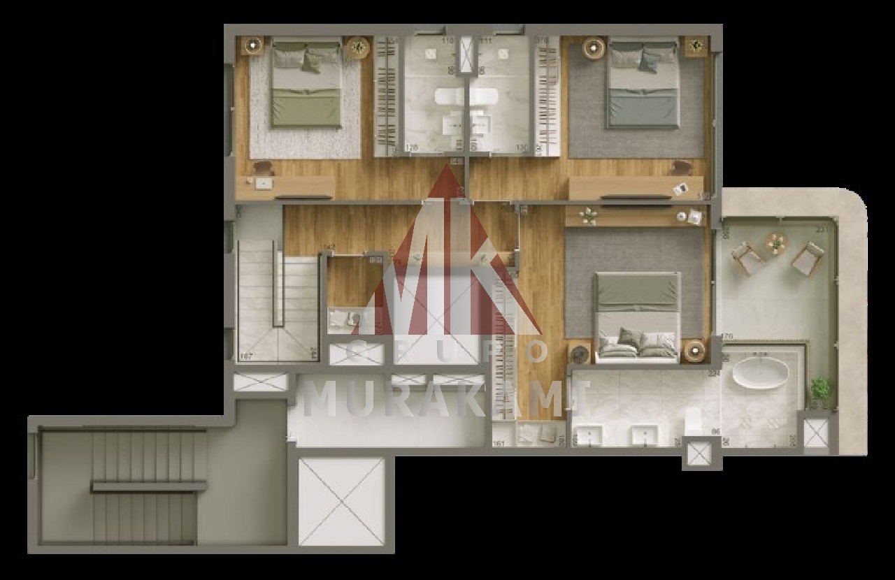 Apartamento à venda com 3 quartos, 214m² - Foto 39