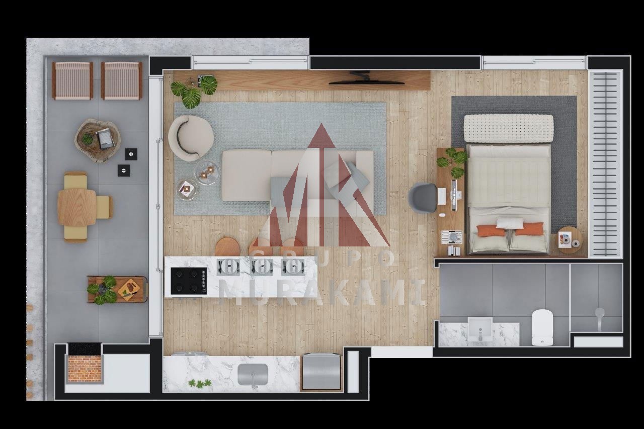 Apartamento à venda com 1 quarto, 53m² - Foto 42