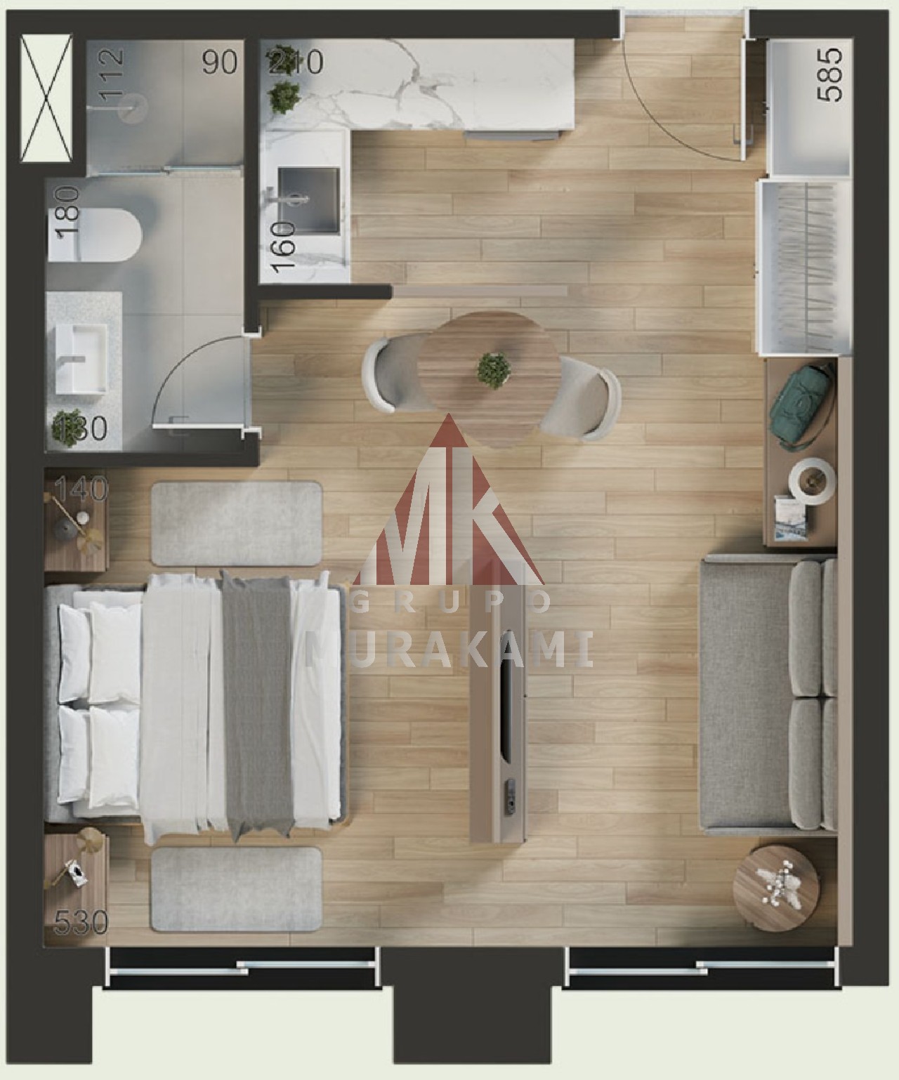 Apartamento à venda com 1 quarto, 46m² - Foto 46