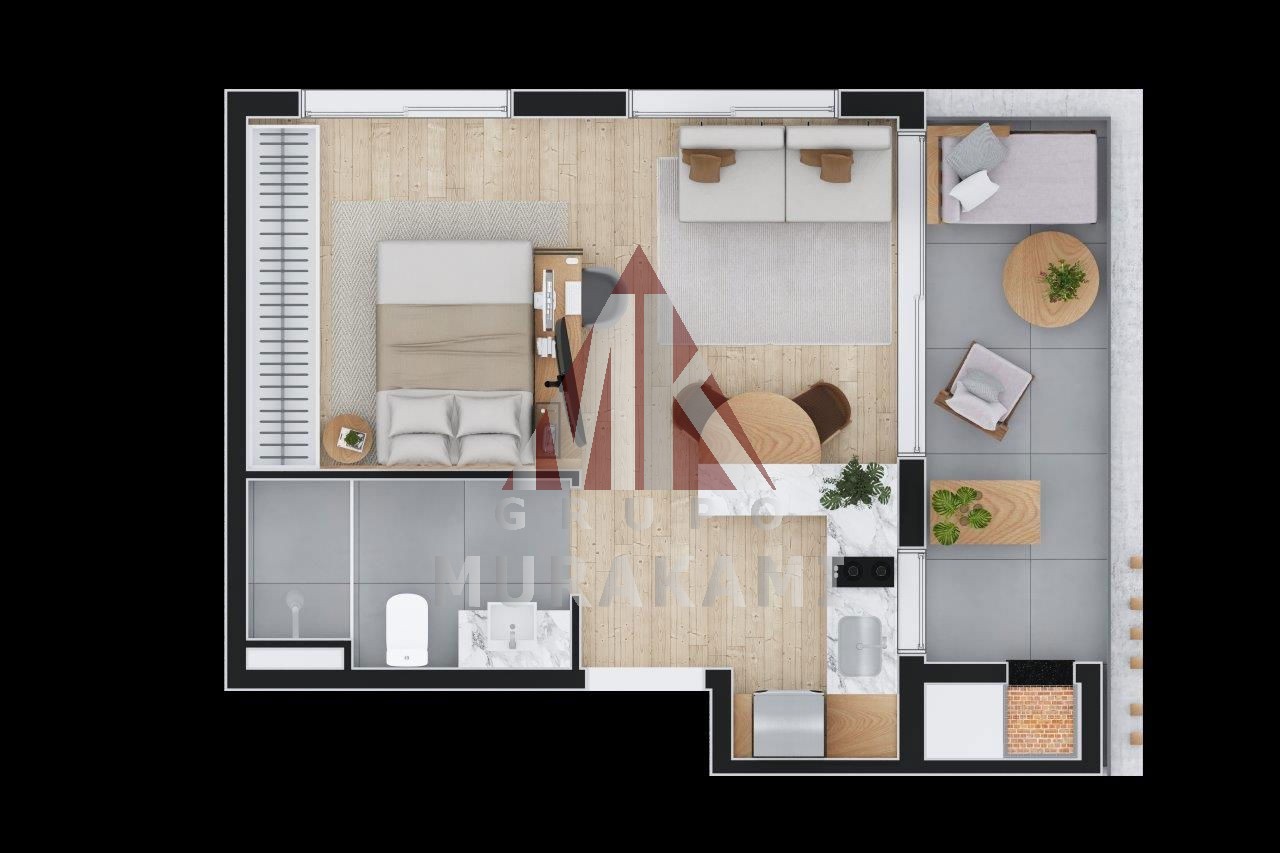 Apartamento à venda com 1 quarto, 53m² - Foto 37