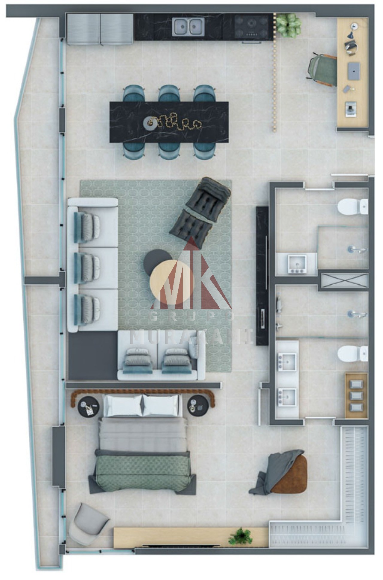 Apartamento, 1 quarto, 57 m² - Foto 15