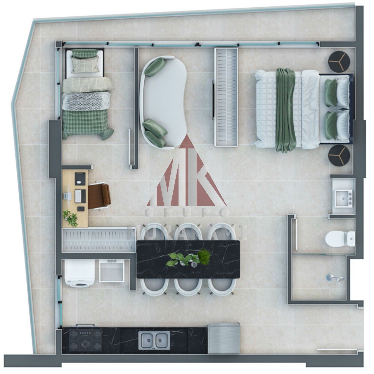 Apartamento, 1 quarto, 57 m² - Foto 17