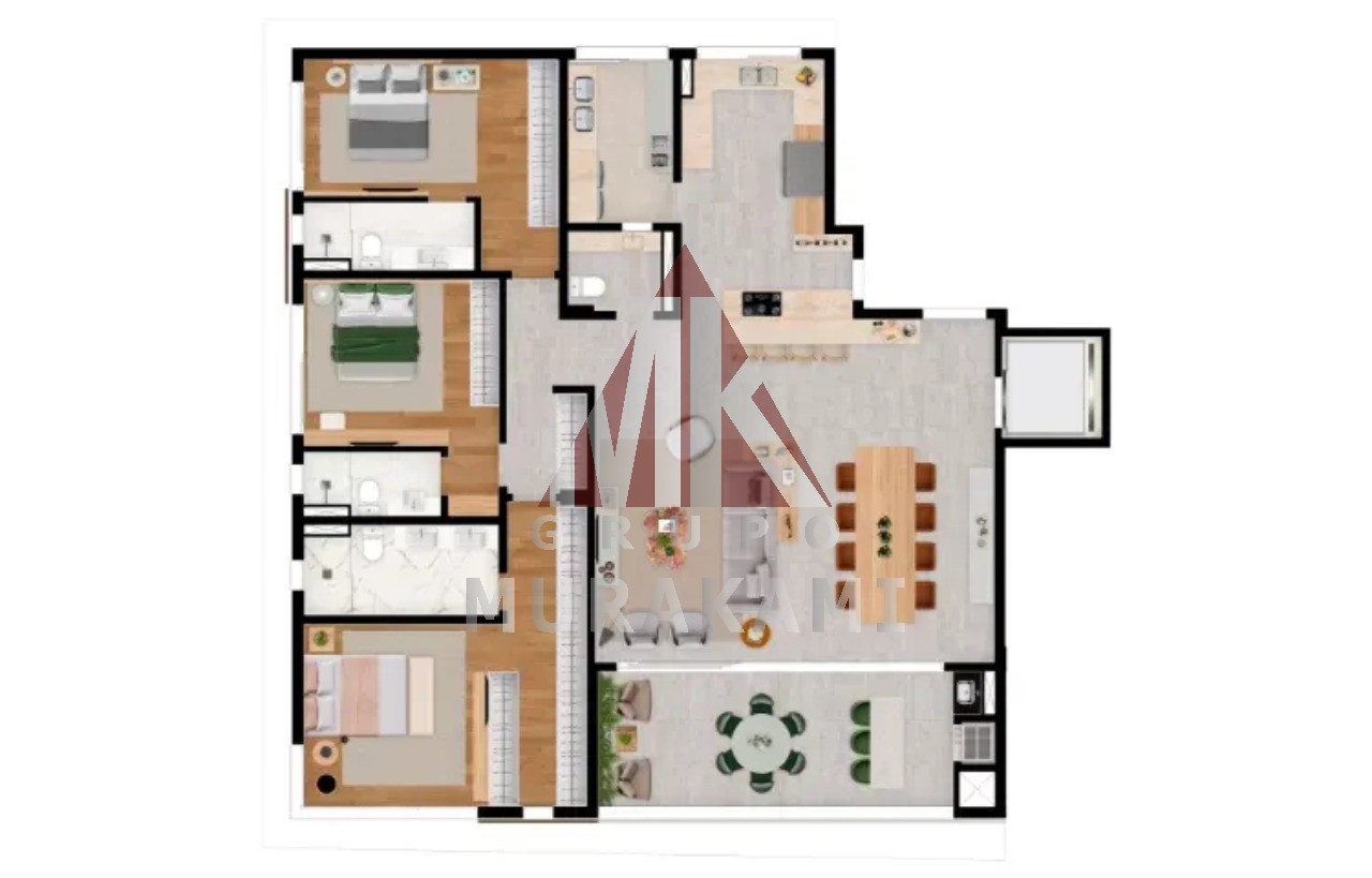 Apartamento à venda com 3 quartos, 206m² - Foto 79