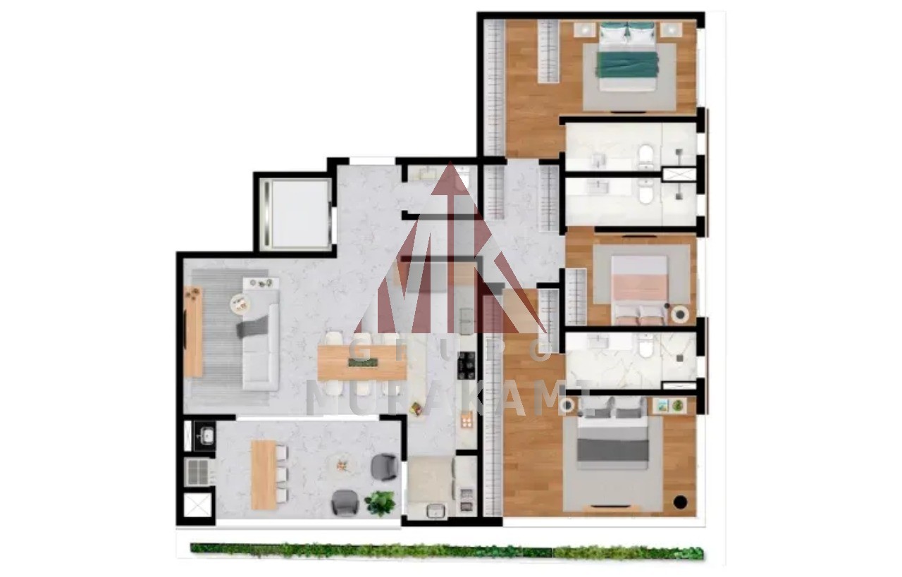 Apartamento à venda com 3 quartos, 206m² - Foto 77