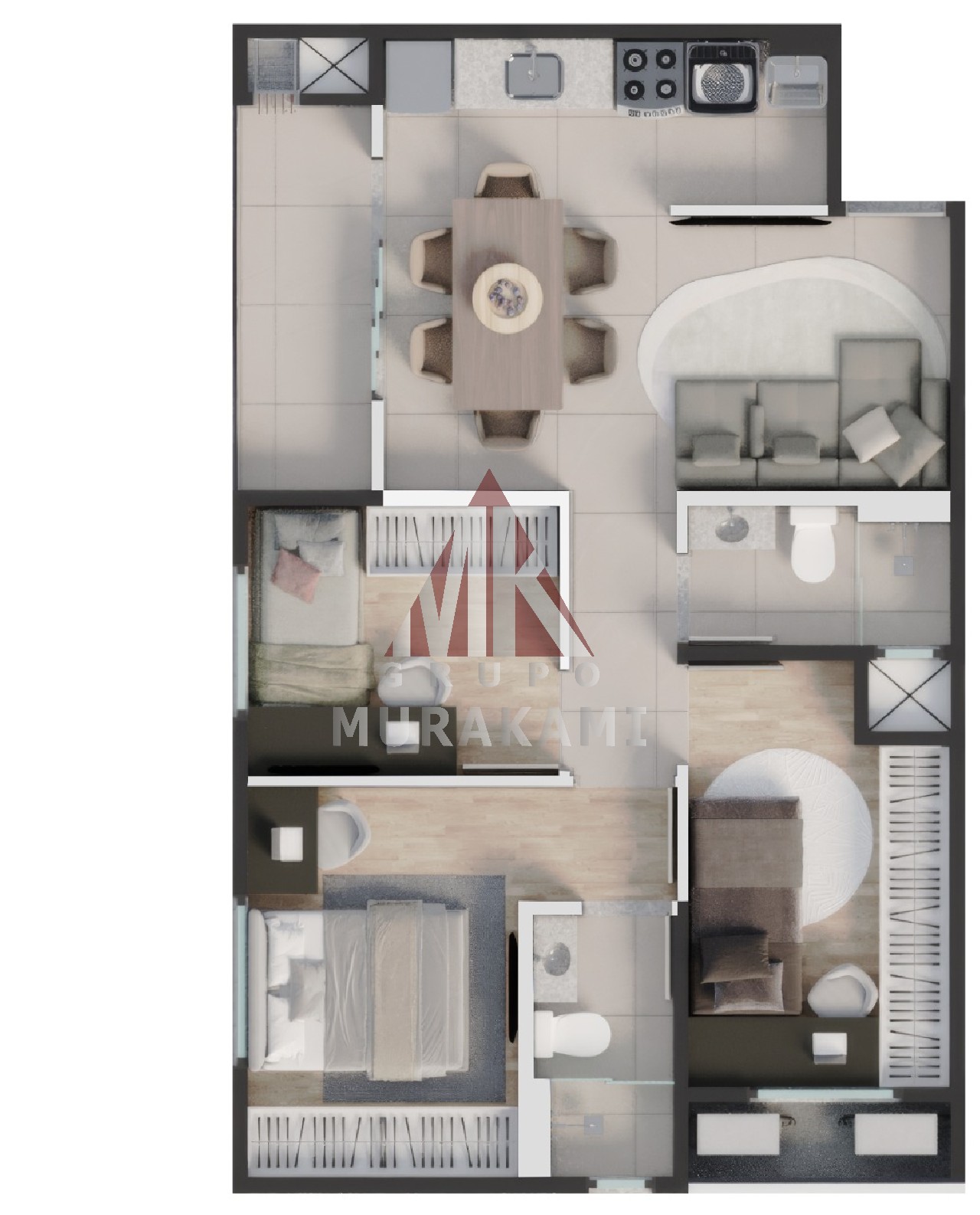 Apartamento à venda com 3 quartos, 59m² - Foto 10