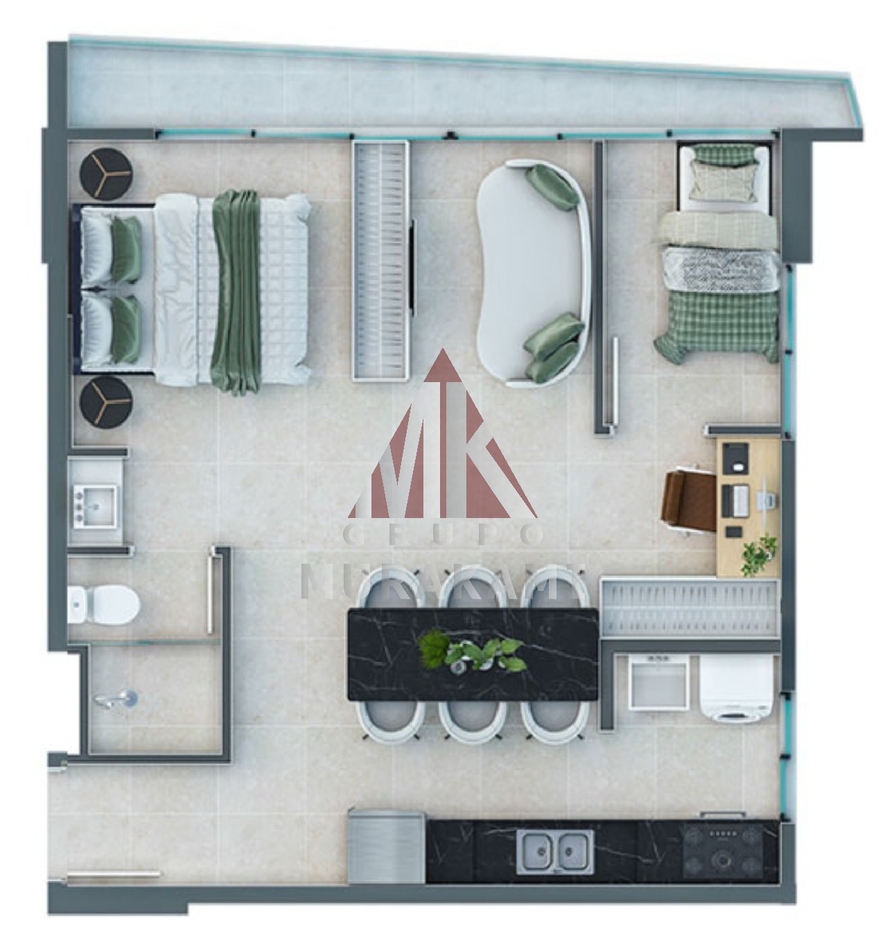 Apartamento, 1 quarto, 57 m² - Foto 16