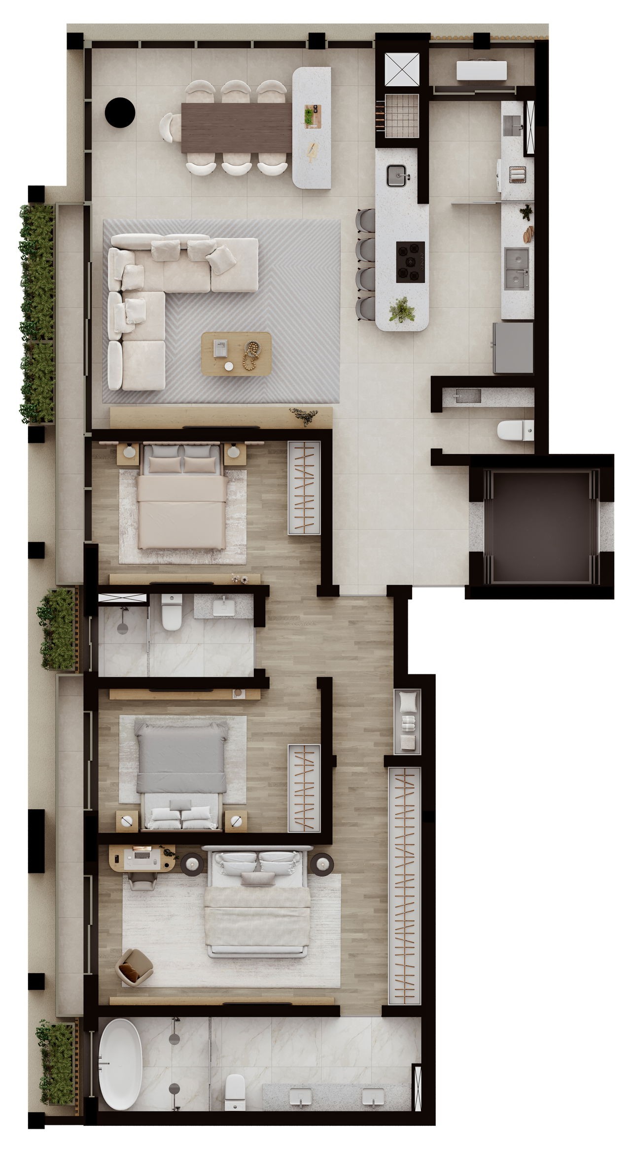 Apartamento à venda com 2 quartos, 121m² - Foto 72