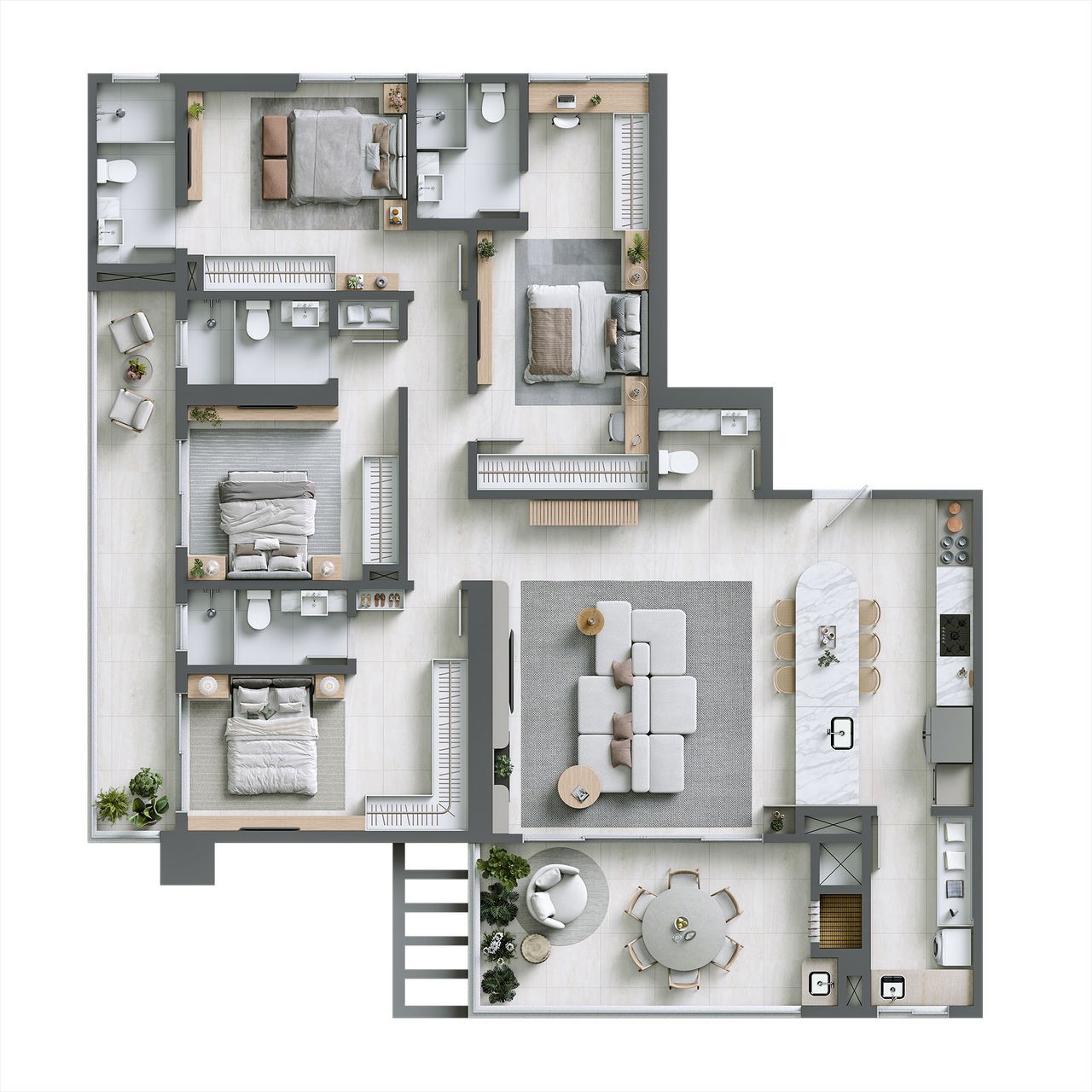 Apartamento, 3 quartos, 196 m² - Foto 30