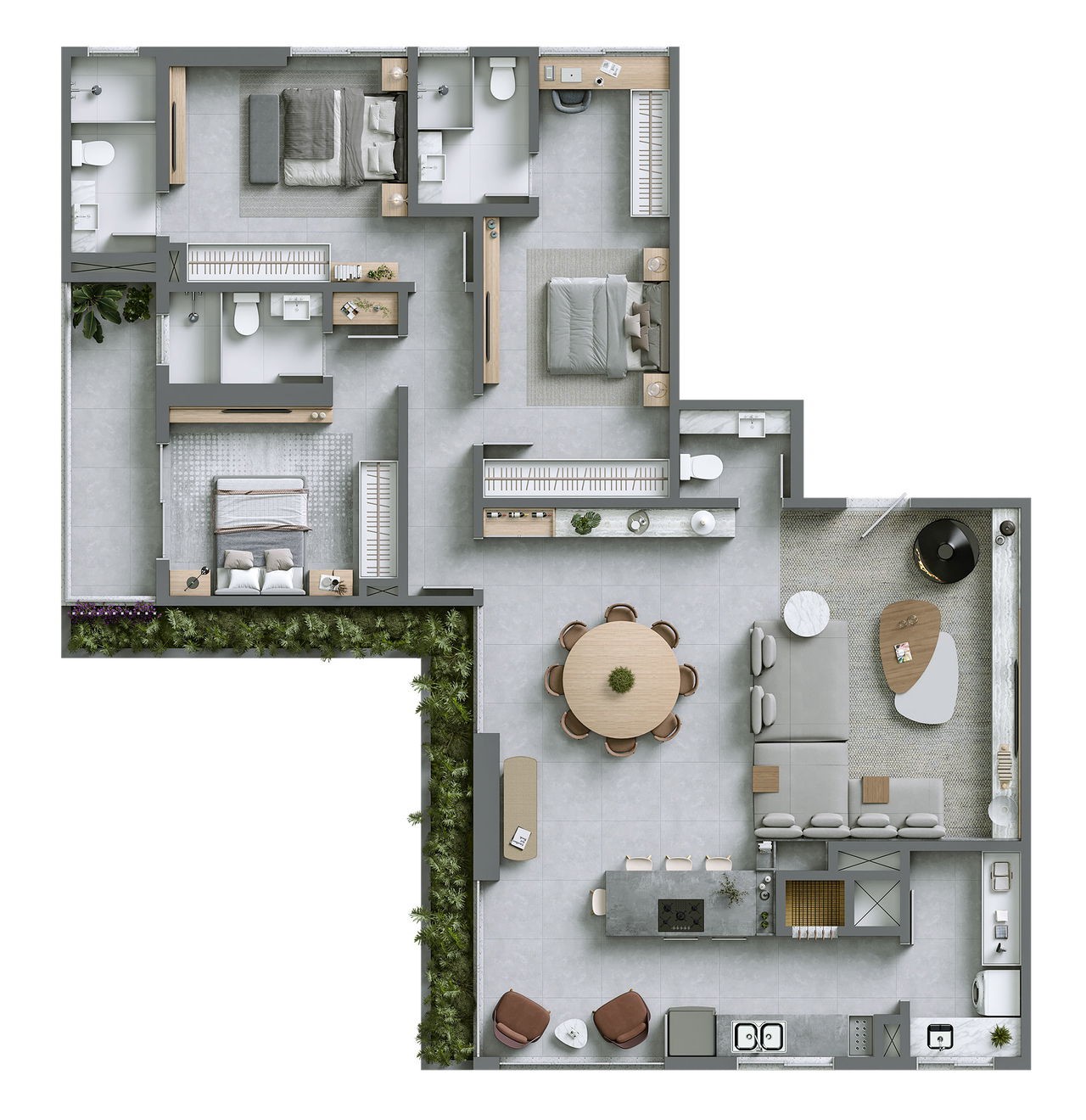 Apartamento, 3 quartos, 196 m² - Foto 33