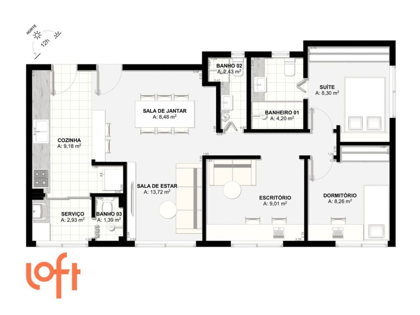 Apartamento, 3 quartos, 80 m² - Foto 46