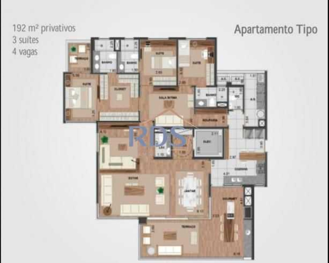 Apartamento, 3 quartos, 192 m² - Foto 6